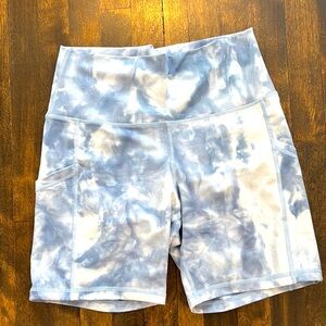 Aerie  Blue Tie-Dye Shorts